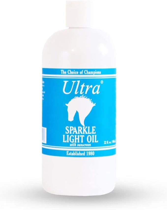 Ultra Sparkle Light Oil with Sunscreen | Highlights Horse Features | Sunscreen Protection | Enhances Muscular Depth | Made in USA | Unconditional