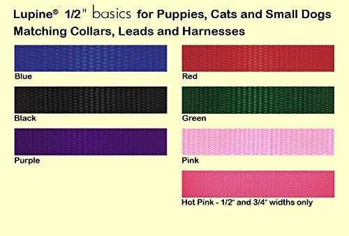 LupinePet Basics 1/2" Green 10-13" Step In Harness for Extra Small Dogs