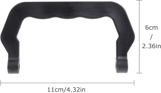 Zerodeko 10Pcs Pet Cage Handles, Black, Portable Plastic, Easy Install, Comfortable to Hold, Replacement Parts for Dog, Cat, Rabbit, Hamster, Bird Cages