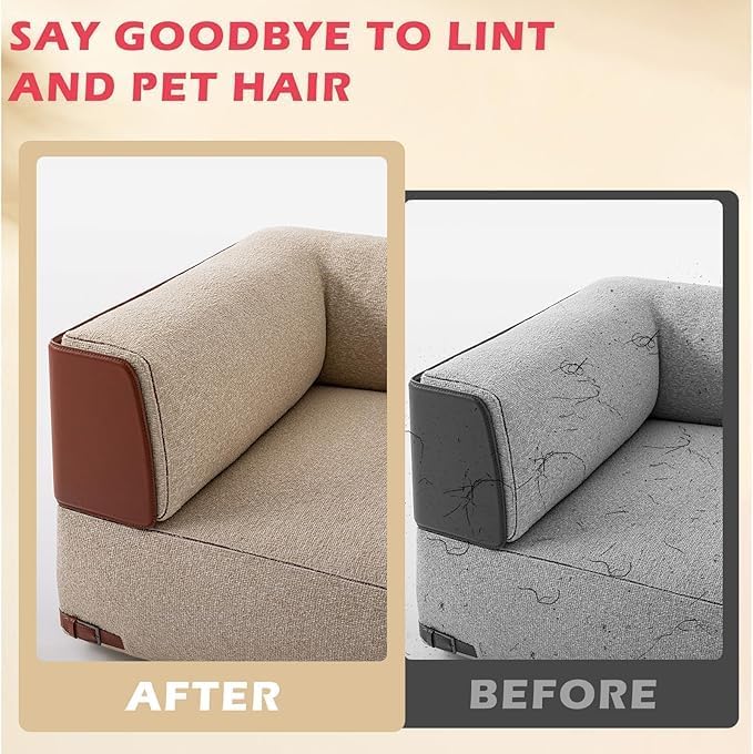 2PCS Pet Hair Remover, 2025 Anti-static Pet Hair Removal Gloves Suitable for Sofa, Furniture, Washable and Reusable