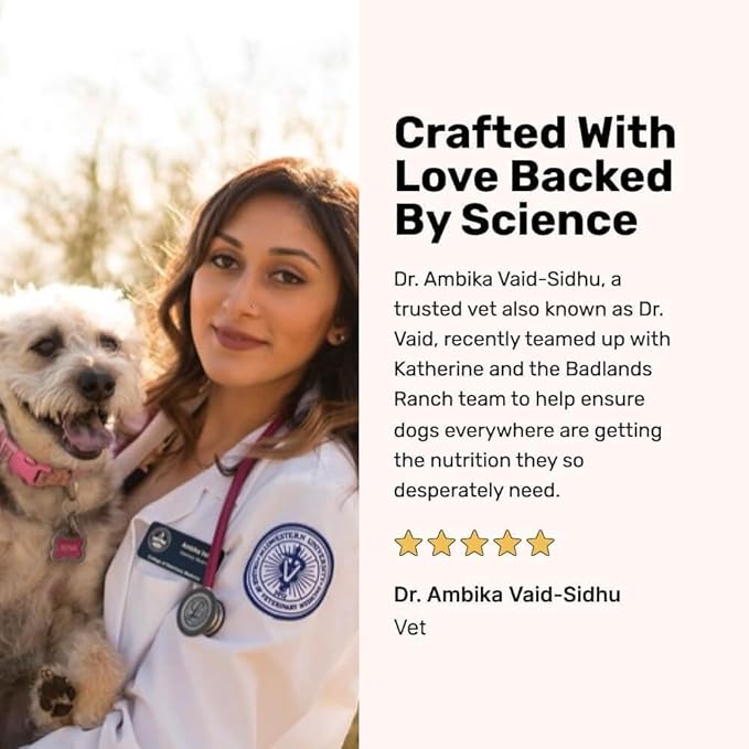 BADLANDS RANCH - Superfood Complete, Air-Dried Adult Dog Food - High Protein, Zero Fillers, Superfood Nutrition by Katherine Heigl (64 oz., Beef Formula)