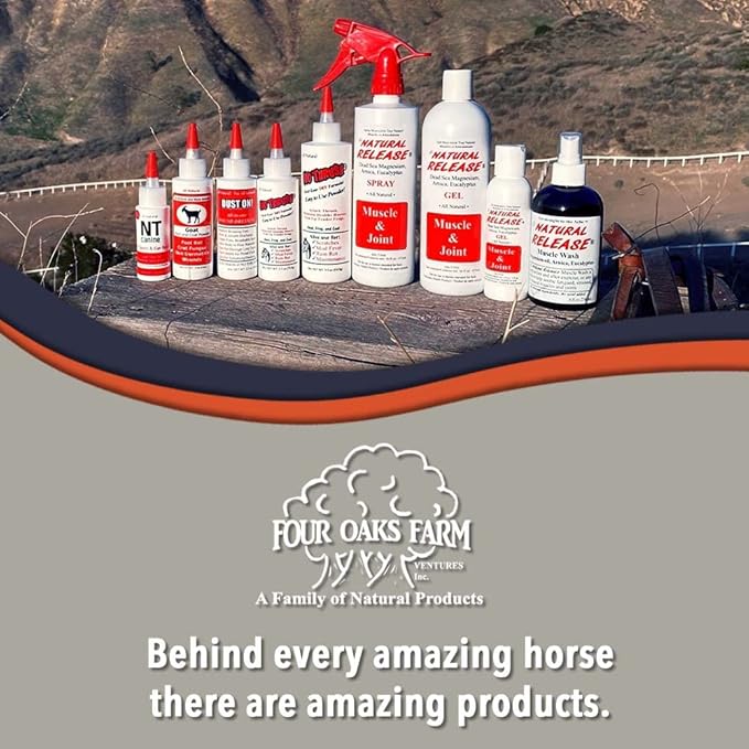 No Thrush Dry Powder Treatment for Horses - Wound Care, Scratches, Rain Rot, Mud Fever, Coat Issues - All Natural Ingredients, Non-caustic, Easy to Use Powder Formula (5.5 oz)