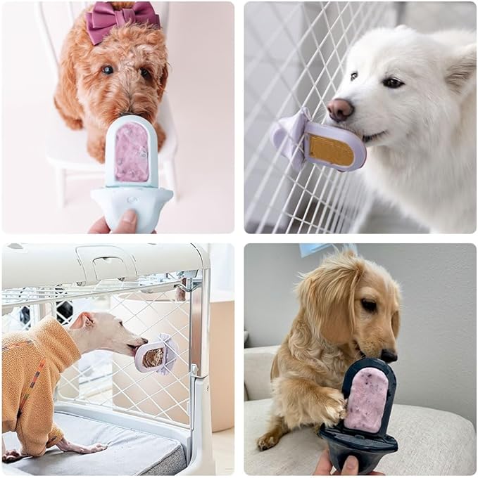 Diggs Groov Crate Training Aid for Puppies - Dog Crate Licking Toy and Puppy Training Aid - Safe, Calming Dog Enrichment Kennel Toy (Ice)