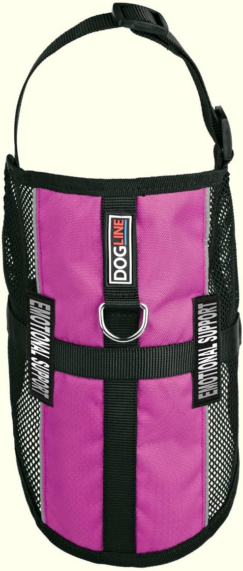 Dogline MaxAire Multi-Purpose Mesh Vest for Dogs and 2 Removable Emotional Support Patches, 30 to 38", Pink