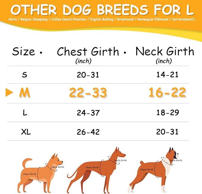 AUROTH Dog Harness Medium Sized Dog, Dog Vest Harness Medium Size Dog, Medium Dog Harness, No Pull Dog Harness for Medium Dogs with Handle, Army Yellow M