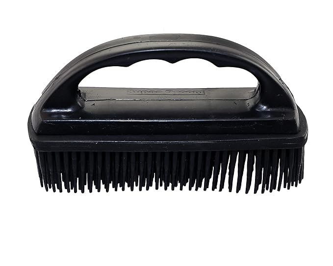 Grewal Equestrian Super Groom Saddle Pad Cleaning Brush (Black)