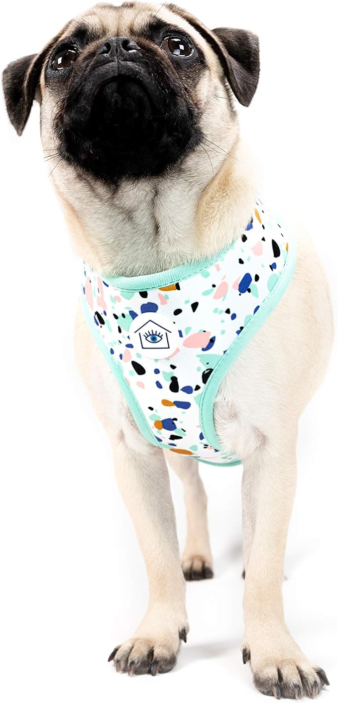 Now House for Pets by Jonathan Adler Jonathan Adler: Now House Terrazzo Reversible Harness, Large | Fashionable and Functional Way to Keep Dog Looking Great | Cute Dog Accessories for Pets