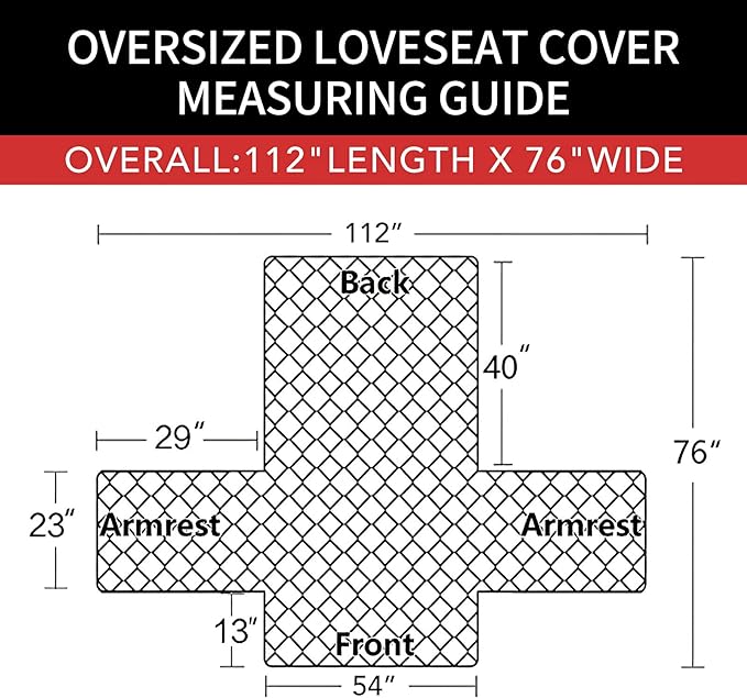 Easy-Going Sofa Slipcover Reversible Loveseat Sofa Cover Couch Cover for 2 Cushion Couch Furniture Protector with Elastic Straps for Pets Kids Dog Cat (Oversized Loveseat, Chocolate/Ivory)