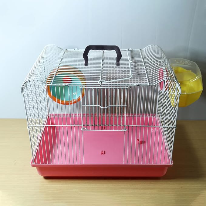 Zerodeko 10Pcs Pet Cage Handles, Black, Portable Plastic, Easy Install, Comfortable to Hold, Replacement Parts for Dog, Cat, Rabbit, Hamster, Bird Cages