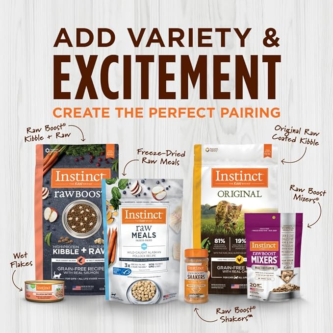 Instinct Raw Boost, Natural Dry Dog Food with Freeze Dried Pieces, High Protein, Whole Grain Recipe - Real Beef & Barley, 20 lb. Bag