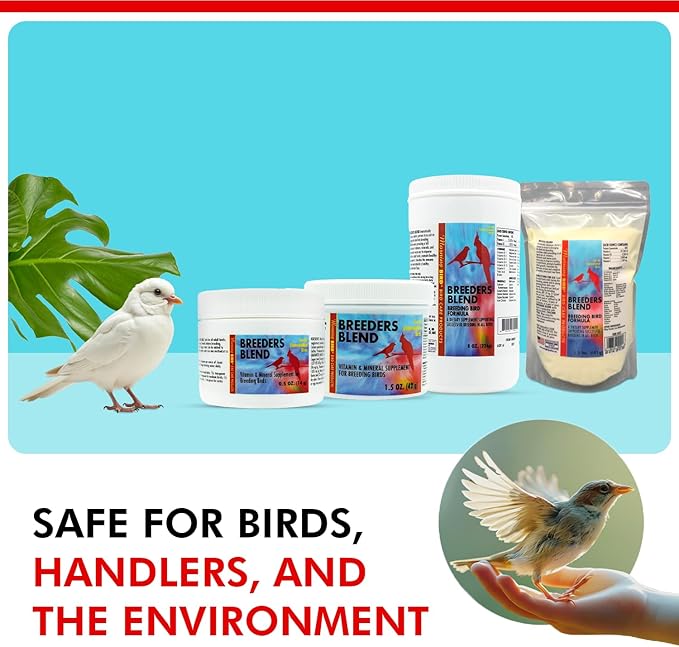 Morning Bird Breeders Blend 1.5 lbs – Protein Supplement for Birds – Supports Breeding, Chick Growth, Muscle Development & Immune Support – Daily Vitamin Blend for Strong Bones & Overall Health