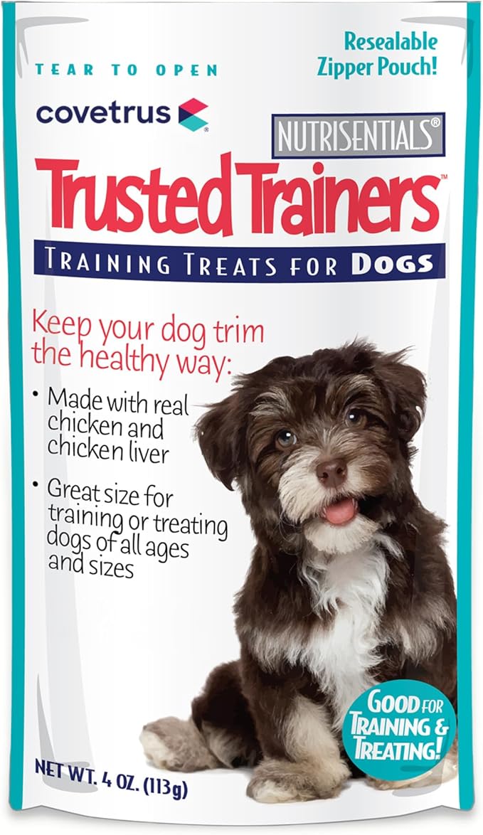 Covetrus NutriSentials Trusted Trainers Training Treats for Dogs - Soft Dog Treats for Small, Medium & Large Dogs - Chicken Flavor - 10 Pack - 4 oz