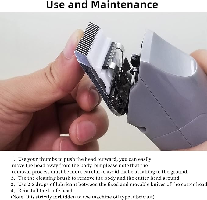 AIJALY 2PCS 5FC Blades Detachable Dog Grooming Ceramic Blades Compatible with Andis Dog Clippers,Replacement Blade Compatible with Wahl/Oster A5, KM Series Clippers,Size 5FC Cut Length 1/4"(6.3mm)