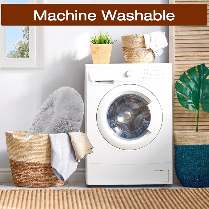 JOLLYVOGUE Dog Bed, Calming Anti-Anxiety Large Dog Bed, Fluffy Donut Cushion for Medium and Large Pets (27"/30"/36")