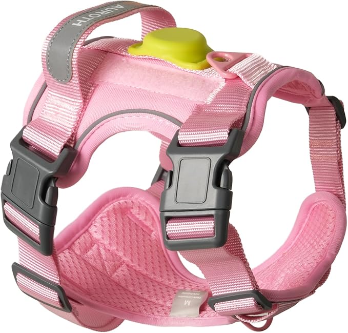AUROTH Dog Harness for Large Dogs, Dog Vest Harness Large Size Dog, Large Dog Harness, No Pull Dog Harness for Large Dogs with Handle, XL Dog Harness, Pink XL