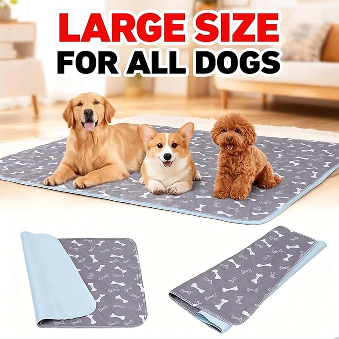 Puppypad Pee Pads for Dogs, 2026 Upgraded Washable Puppy Pad with Pheromones, PuppyPad.com Pee Pad - Leak & Odor Proof, Non-Slip Base, Easy to Clean & Reusable (White M: 27.6" × 31.5")
