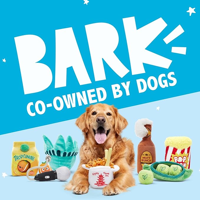 Barkbox Clown Fishing Around Plush Toy for Small Dogs – 2-Part Squeaky Toy with Treat-Hiding Fun – Perfect for Interactive Play and Mental Stimulation