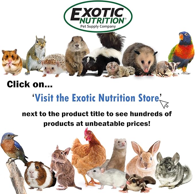 Exotic Nutrition Garden Fresh Re-Hydrate - High Calcium Dried Fruit & Vegetable Mix - for Sugar Gliders, Marmosets, Parrots, Conures, Iguanas, Turtles, Lizards, Bearded Dragons, & Other Small Pets
