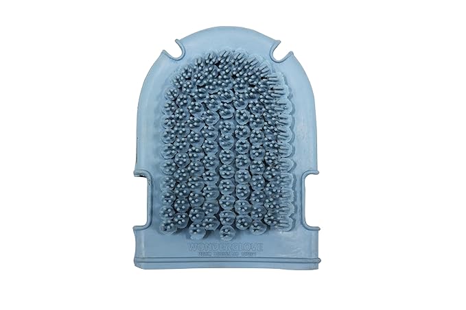 Grewal Equestrian Wonder Grooming Glove-Double Sided (Pacific Blue)