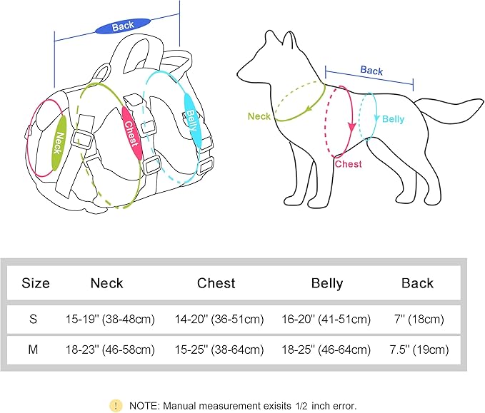 Forestpaw Escape Proof Dog Harness Small Medium Sized Dog,No Pull Dog Harness with Handle,Reflective Breathable Full Body Dog Vest Adjustable Puppy Harness for Walking(Pink&Brown,Chest 15-25")