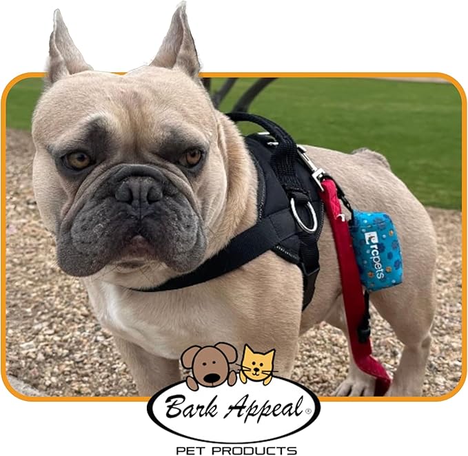 Bark Appeal Purple No-Pull Dog Harness for Medium to Large Sized Pets – Adjustable, Reflective Vest with 3 Leash Clips for Added Control, Easy Walks & Training – Large