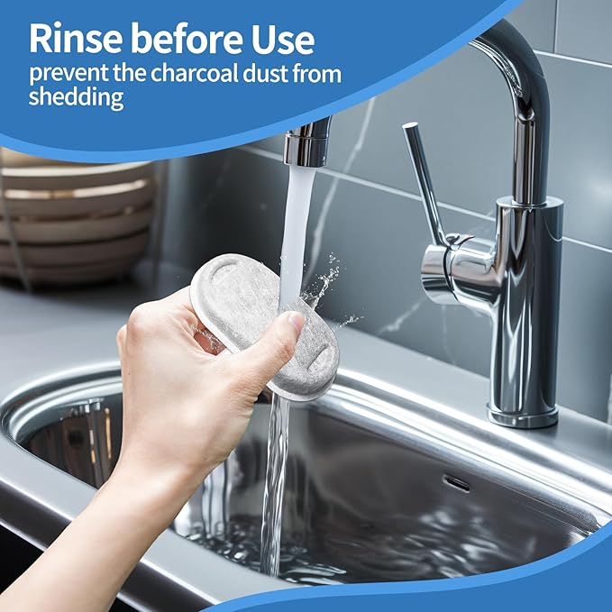 Kactoily 18 Pack Cat Water Fountain Filters for 108oz/3.2L & 67oz/2L Stainless Steel, Cat Fountain Filter Replacement(18 Filters & 18 Sponges)