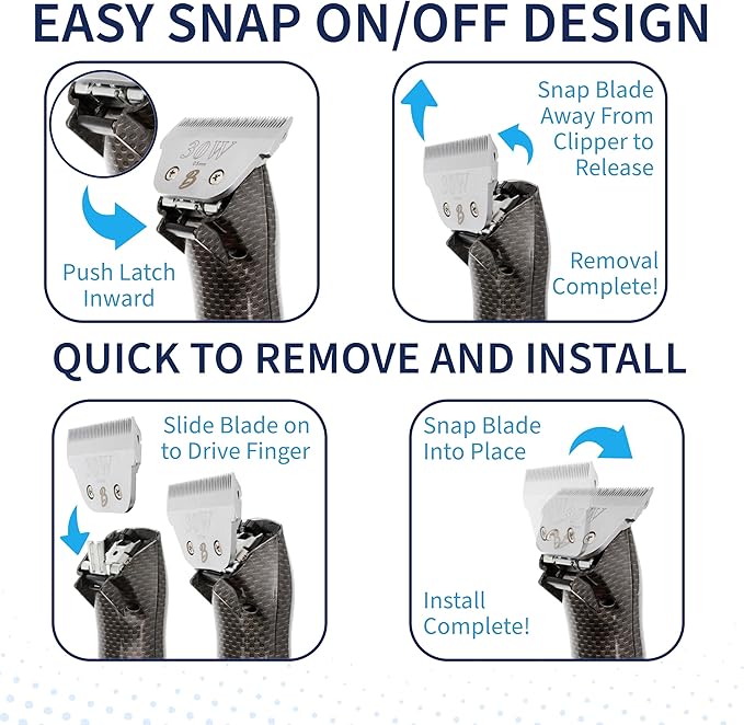 Skip Tooth 5 Wide Blade Dog Grooming Cuts Length 1/4" - 6.4mm(Japanese High Carbon Steel 5 Skip Tooth Blade Dog Grooming | 5W Clipper Blade (B5W)