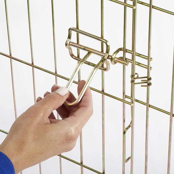 MidWest Homes for Pets Dog Exercise Pen & Playpen, 24" W x 30" W, No Door, Gold Zinc