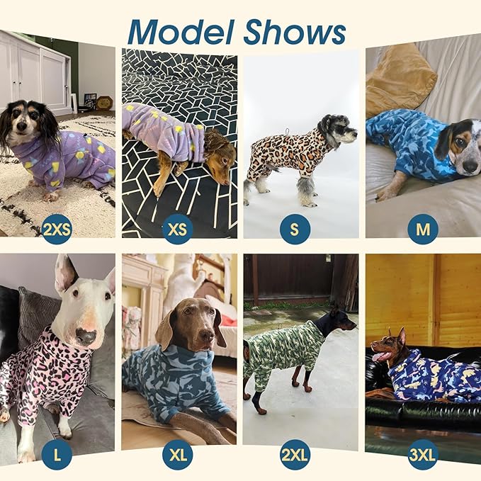 ROZKITCH Dog Pajamas Warm Coat, Pet Windproof Warm Cold Weather Jacket Vest with Luminous Zipper, Jumpsuit Apparel Outfit Clothes for Small Medium Large Dog Geometry S