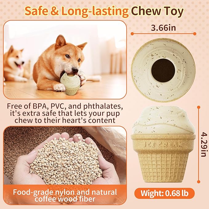 Dispensing Dog Food Dispenser, Keep Dogs Busy,Interactive Chew Toys for Small Medium Large Dogs, Power Chewer