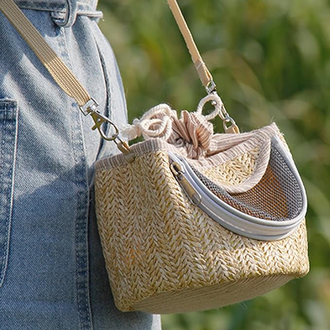 Trendy and Functional Bird Carrying Bag - Breathable Parrot Hiking Carrier with Shoulder Strap | Ideal for Small Pet Animals