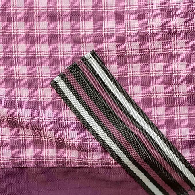 Equinavia Norse No Fill Horse Rain Blanket (0g) | Waterproof Lightweight Turnout Sheet - Black - 66 in - Plum Wine/Orchid Haze - 72 in