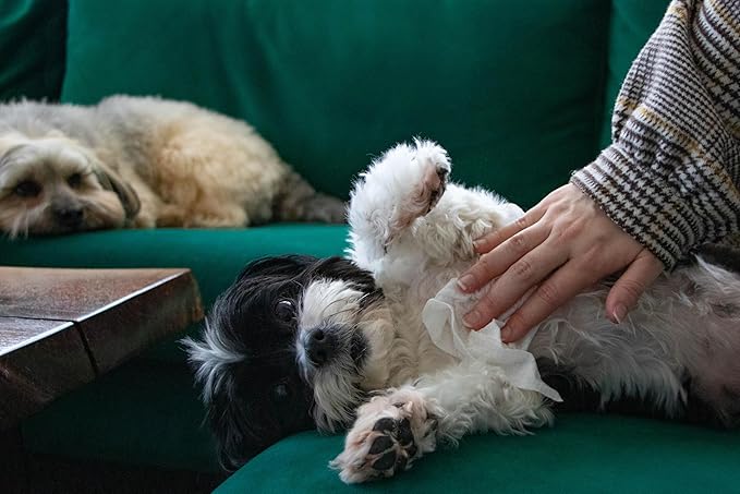 Dog All Purpose + Skin & Coat Pet WiPees™ – 100 All Natural Cleaning & Moisturizing Dog Wipes for Paws, Folds & Fur, Dog Lotion Alternative, Daily Pet Wipes for Skin & Coat Health (Natural, 100ct)