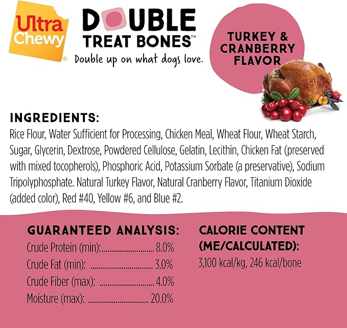 Ultra Chewy Gourmet Flavors: Long-Lasting Chews Made in USA, Highly Digestible, for Aggressive Chewers (Gourmet Flavors, 10 Count)