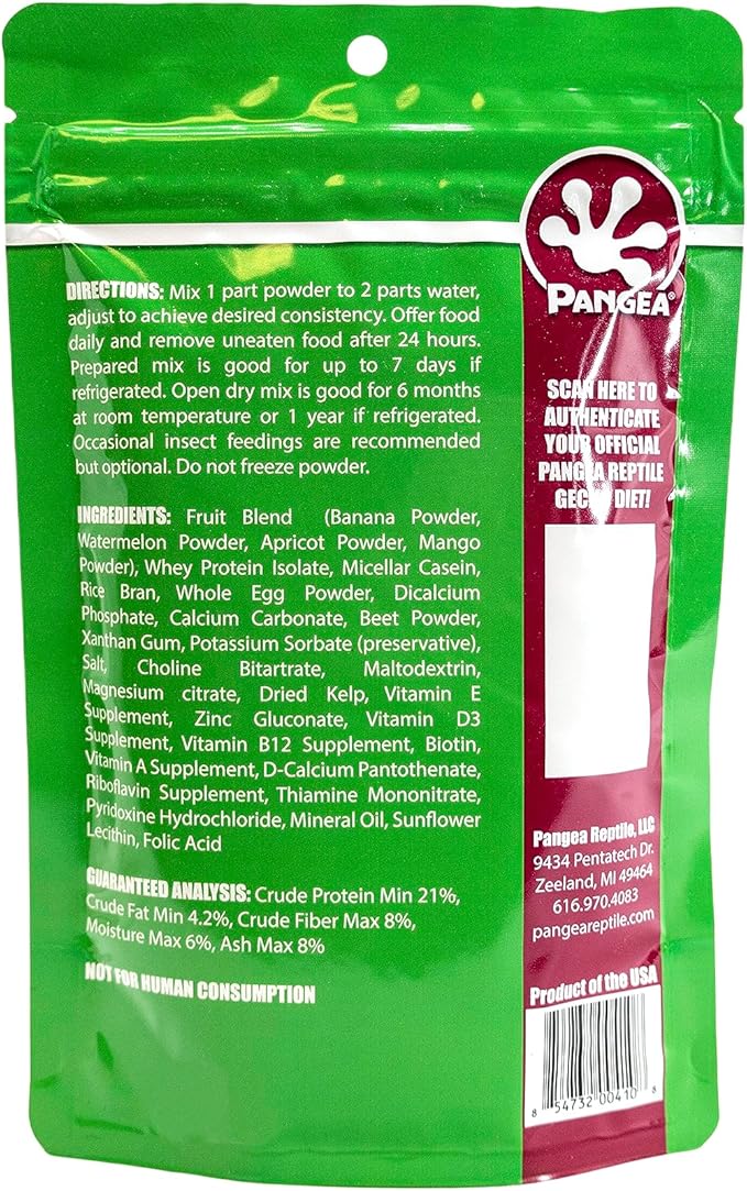 Pangea Fruit Mix Watermelon Complete Gecko Diet 8 oz (1/2 lbs)