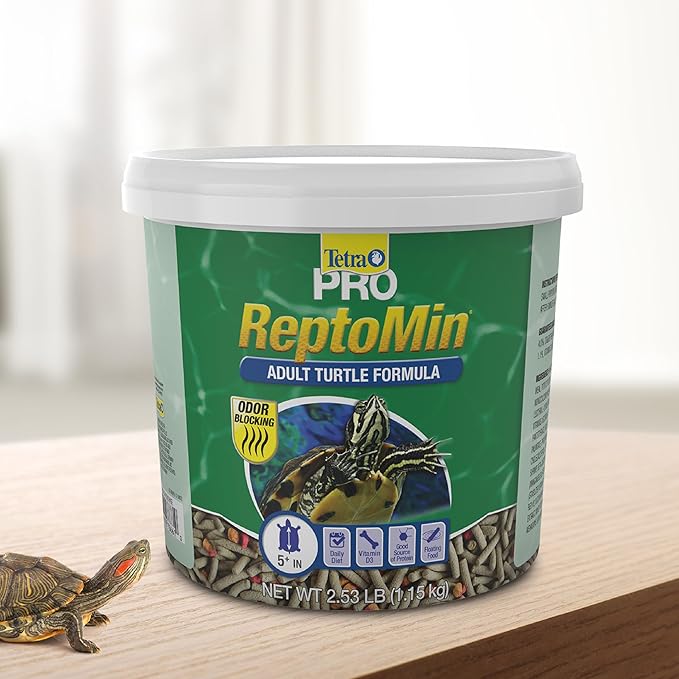 Tetra ReptoMin Pro Sticks Adult Turtle Formula Daily Diet for Aquatic Turtles, 2.54 Pounds