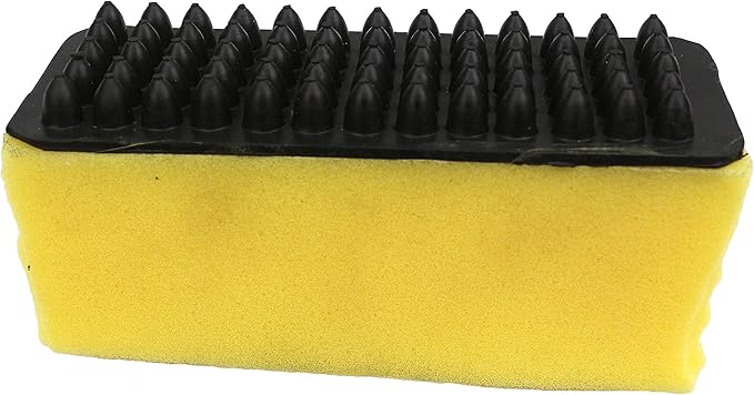 Grewal Equestrian Rubber Grooming Sponge Brush (Black)