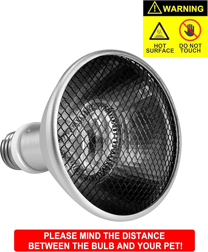 Deep Heat Projector - DHP 100W Infrared Reptile Heat Lamp Bulbs for Turtle Light Bearded Dragon Chicken Lizard Leopard Gecko Snake