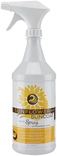Healthy HairCare Sunflower Suncoat SPF Spray, Sun Coat Spray, Spray for Horses, Sunflower Suncoat Spray