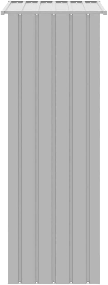 Galvanized Steel Outdoor Aviary, Mesh Fence, Gray, 45.3"x30.7"x78.7" -975