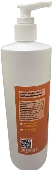 Vetr Norwegian Salmon Oil for Dogs & Cats, 16.9 oz - Omega 3 Fish Oil for Healthy Skin, Shiny Coat, Joint & Heart Health