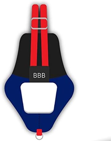 Bev's Bird Boutique Regular Flyper Adjustable Bird Diaper | Reusable, Washable Cloth | Comfort Fit for Parrot, Cockatiels, & Other Small Birds | Fashionable Avian Accessories, Navy & Red, Size 9.5