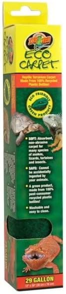 Zoo Med Eco Carpet Reptile Carpet - Tan 29 Gallon (12" x 30") - Pack of 2