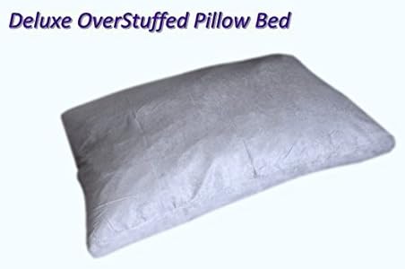 eConsumersUSA 40''x35'' Gray Microsuede Pet Dog Orthopedic Pillow Bed with Premium Shredded Memory - Includes with Water Resistant Cover + Free Bonus 2nd External Cover