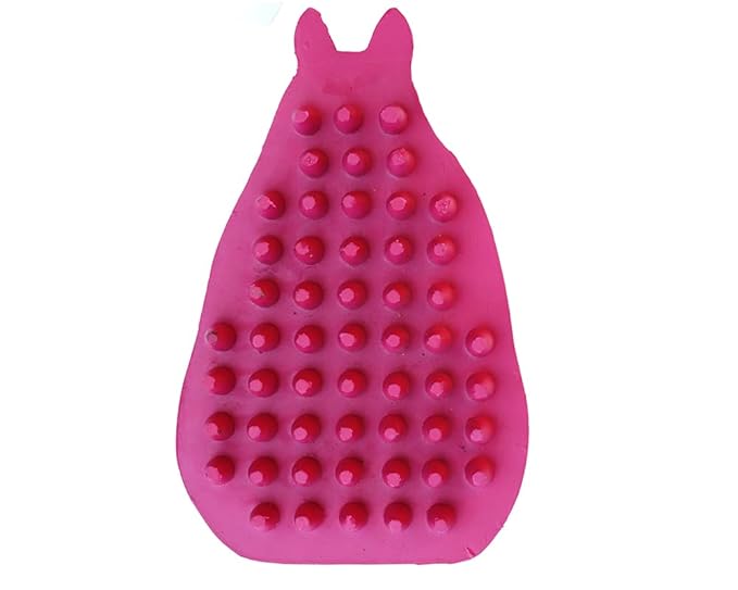 Grewal® Equestrian Grooming Bundle Kit - Comfy Pet Grooming & Bathing Glove - Oval Face Soft Bristles - Great for Thin & Sensitive Skin (Pink)