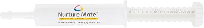 Revival Animal Health Breeder's Edge Nurture Mate for Foals | Colostrum Supplement for Foals | Protein & Vitamins & Minerals | Easy to Digest | 30ml Easy to Administer