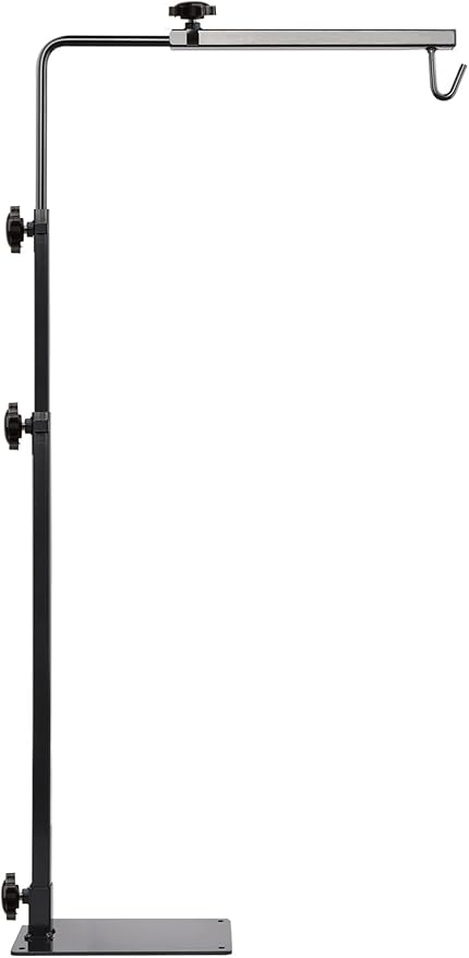Reptile Lamp Stand – Adjustable Height Heat Lamp Holder for Terrariums & Tanks – Sturdy Metal Clamp & Riser for Bearded Dragon, Turtle, Snake Tank Accessories, 35 Inches