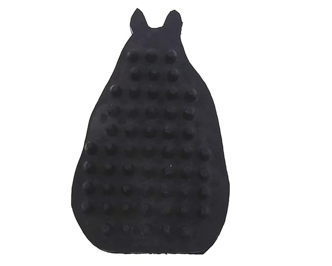 Grewal® Equestrian Grooming Bundle Kit - Comfy Pet Grooming & Bathing Glove - Oval Face Soft Bristles - Great for Thin & Sensitive Skin (Black)