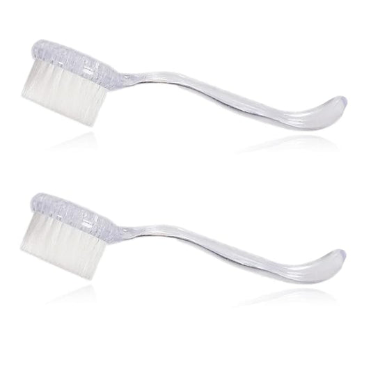 2 Pack Hamster Brush, Hedgehog Cleaning Supplies, Guinea Pig Massage Combs - Transparent