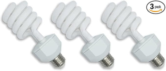 lumenivo UVB Reptile Light 23W 10.0 Desert Terrarium UVB Bulb for Bearded Dragon, Dwarf Monitors, Veiled Chameleons - Simulates UVB from The Sun to Help in Calcium Absorption - 120V - 3 Pack